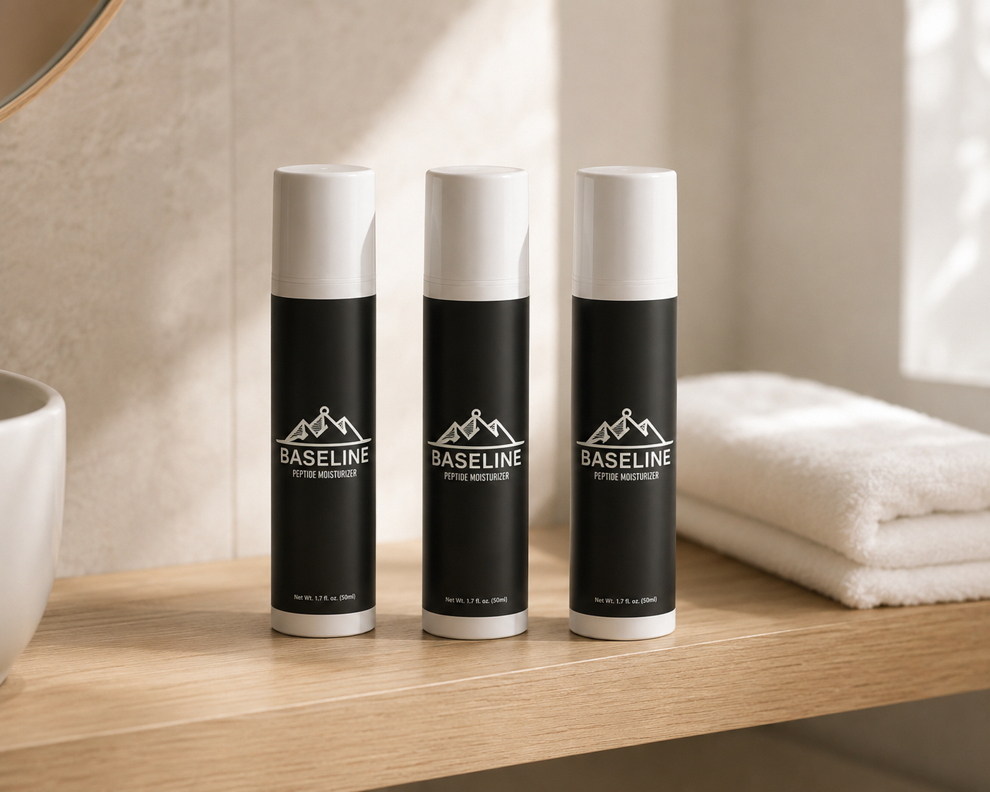 Baseline Co Peptide Moisturizer - 3 Pack Bundle