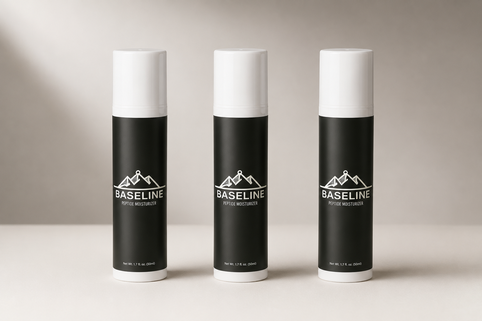 Baseline Co Peptide Moisturizer - 3 Pack Bundle